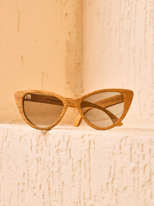 Waridi Paka Sunglasses - Mvule wood