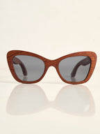 Waridi Kipepeo Sunglasses- Mvule Wood
