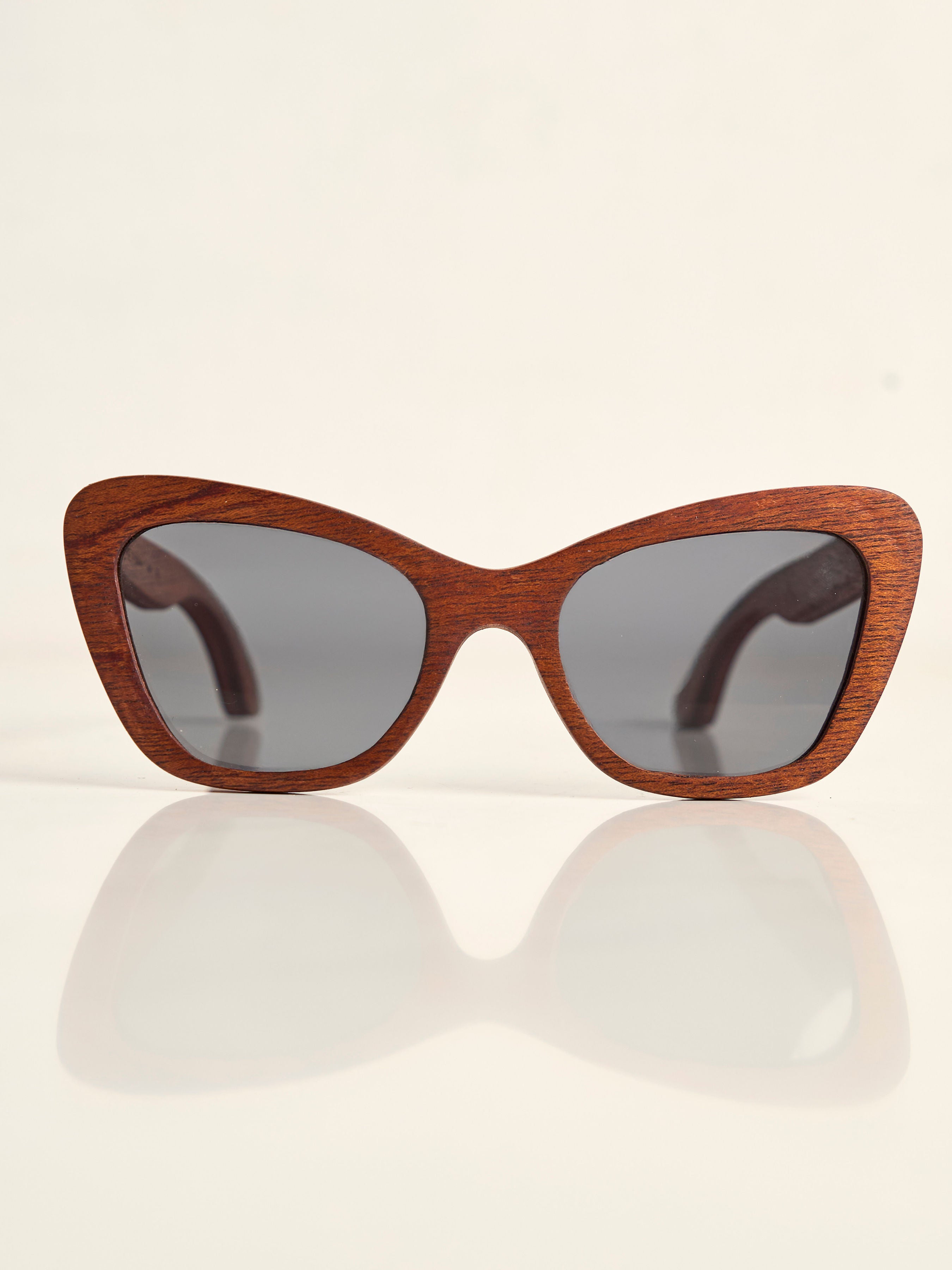 Waridi Kipepeo Sunglasses- Mvule Wood