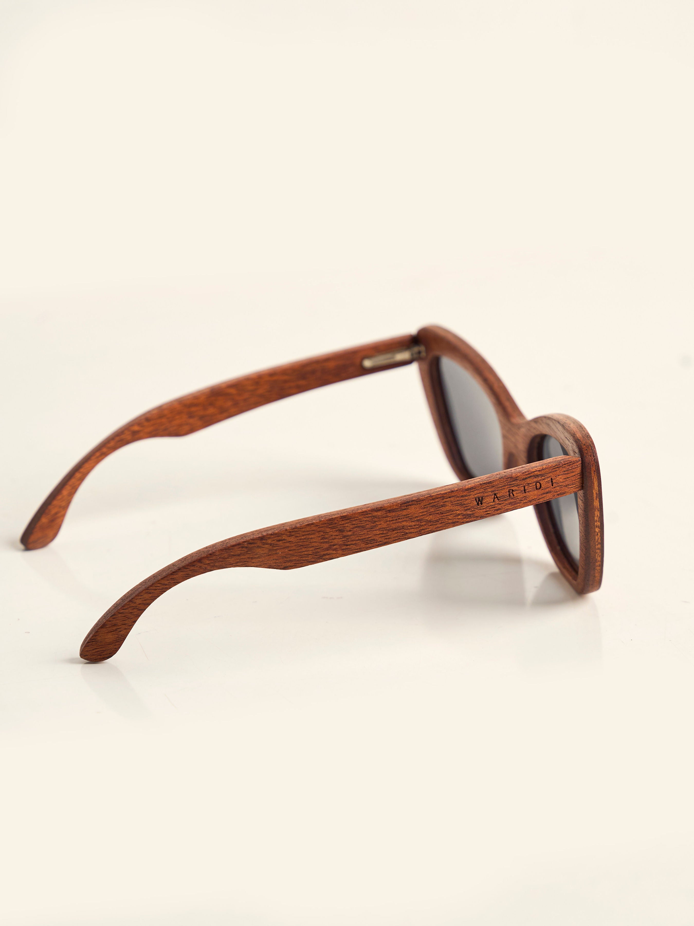 Waridi Kipepeo Sunglasses- Mvule Wood