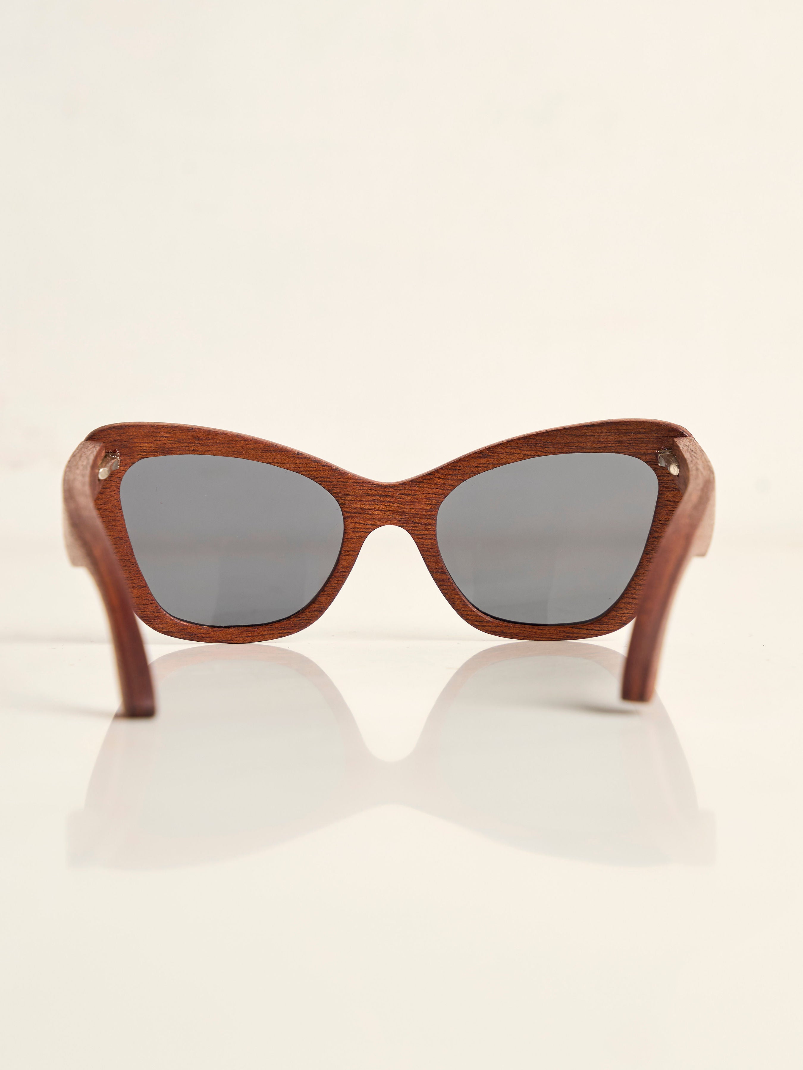 Waridi Kipepeo Sunglasses- Mvule Wood