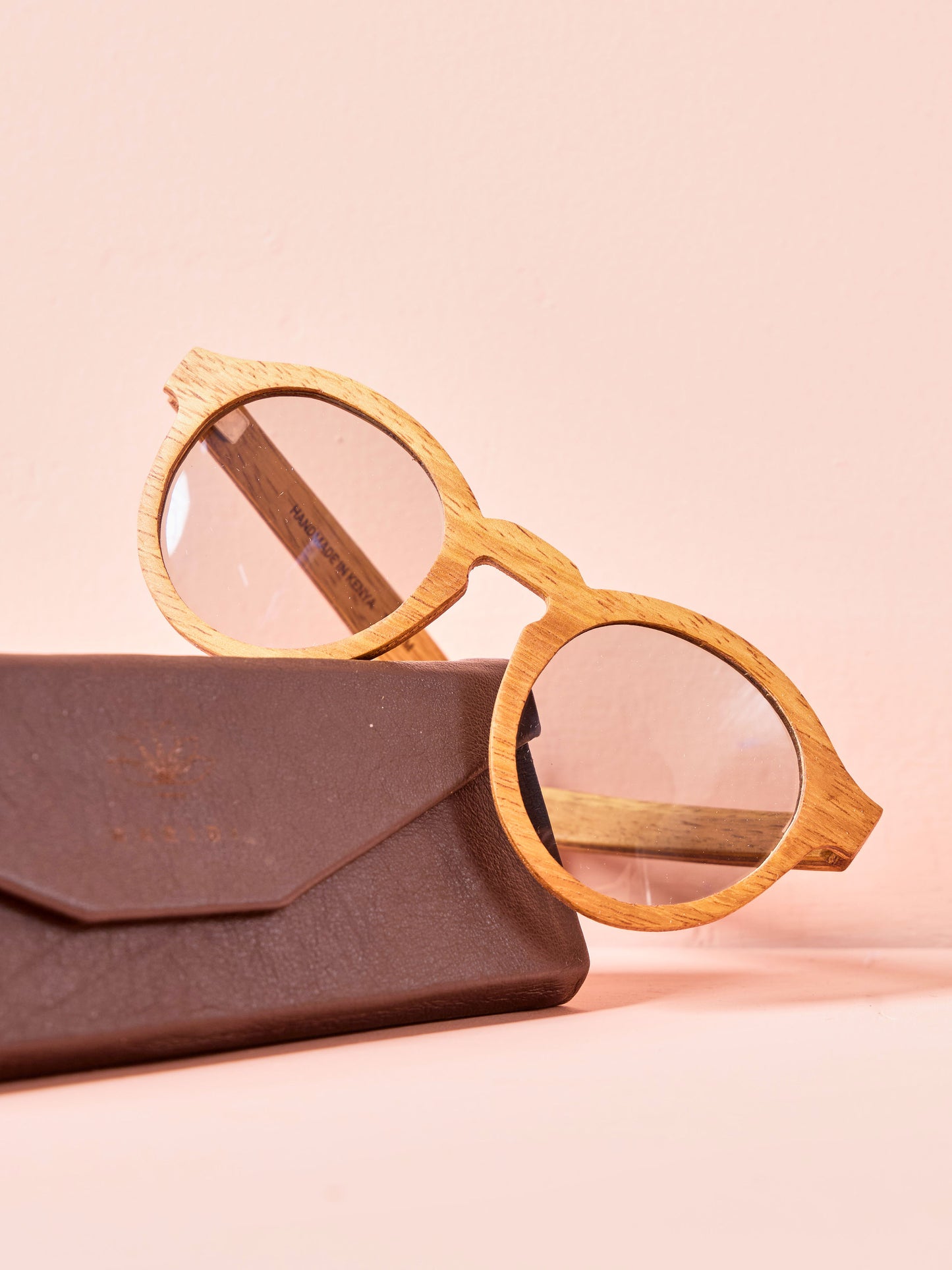 Waridi  Safari Sunglasses - Mvule Wood