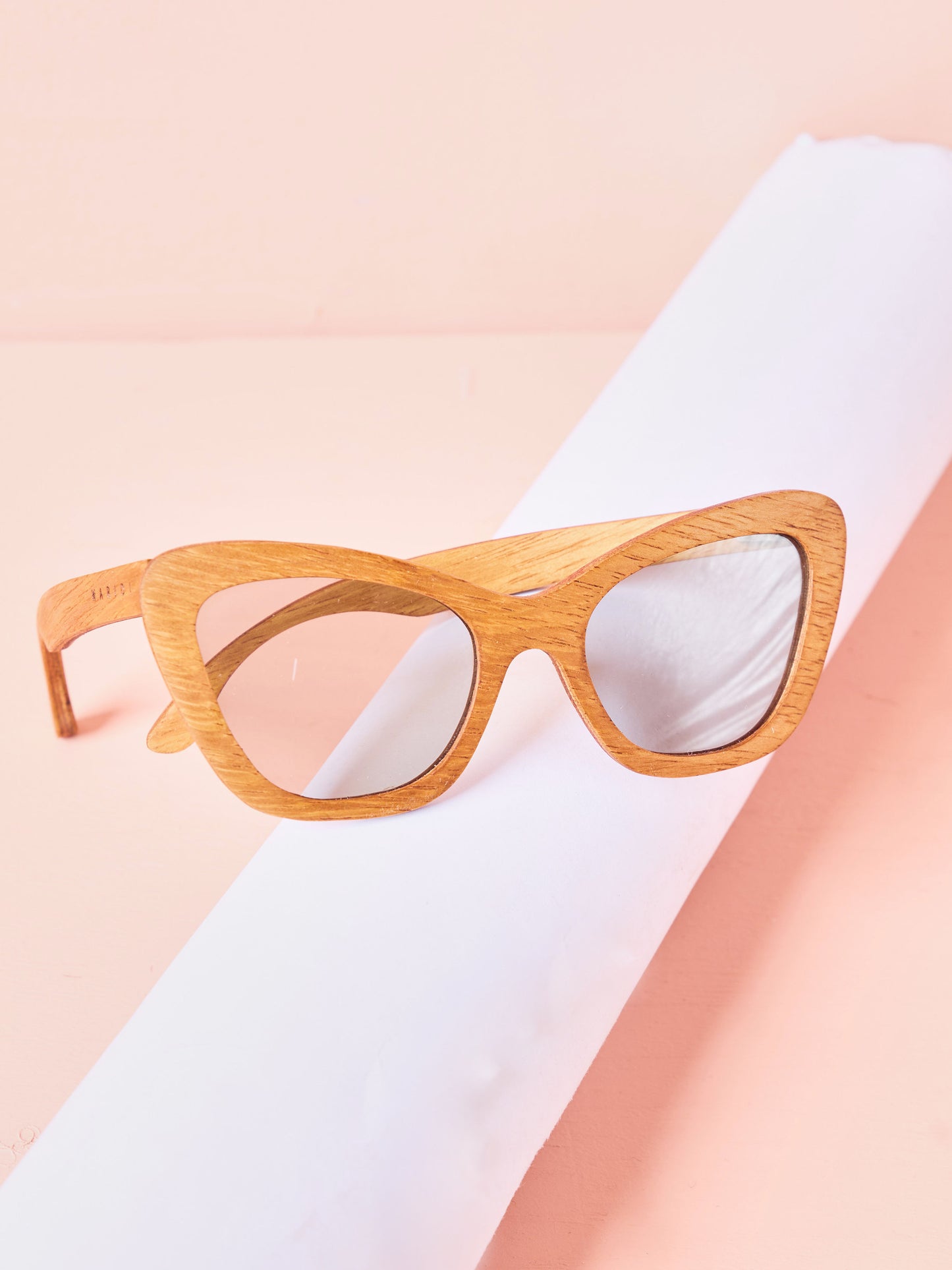 Waridi Kipepeo Sunglasses- Mvule Wood