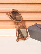 Waridi Tai sunglasses -Mahogany wood