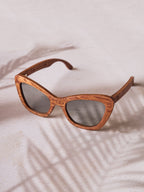 Waridi Kipepeo Sunglasses- Mahogany Wood