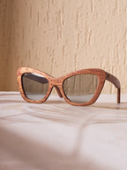 Waridi Kipepeo Sunglasses- Mahogany Wood