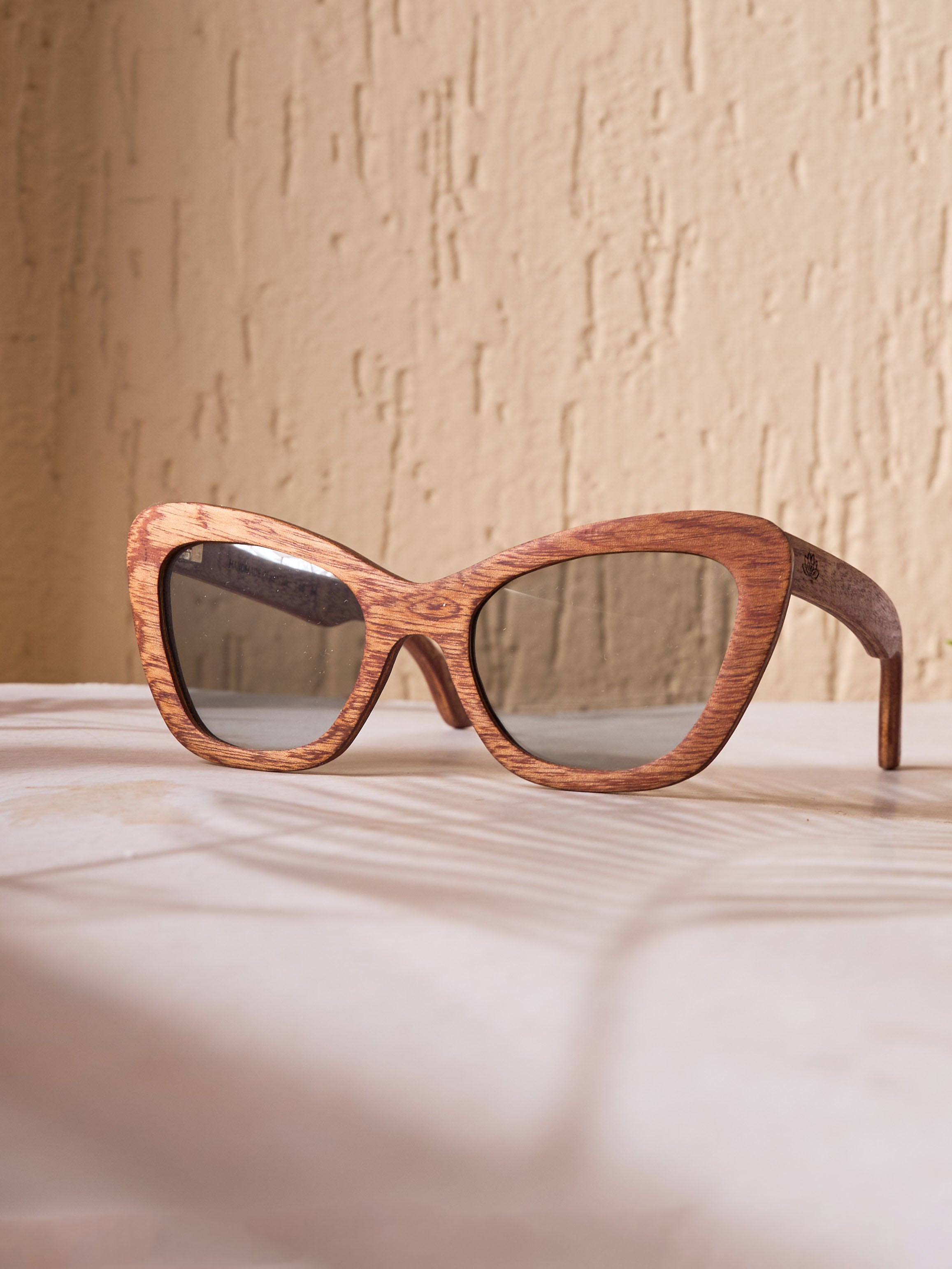 Waridi Kipepeo Sunglasses- Mahogany Wood