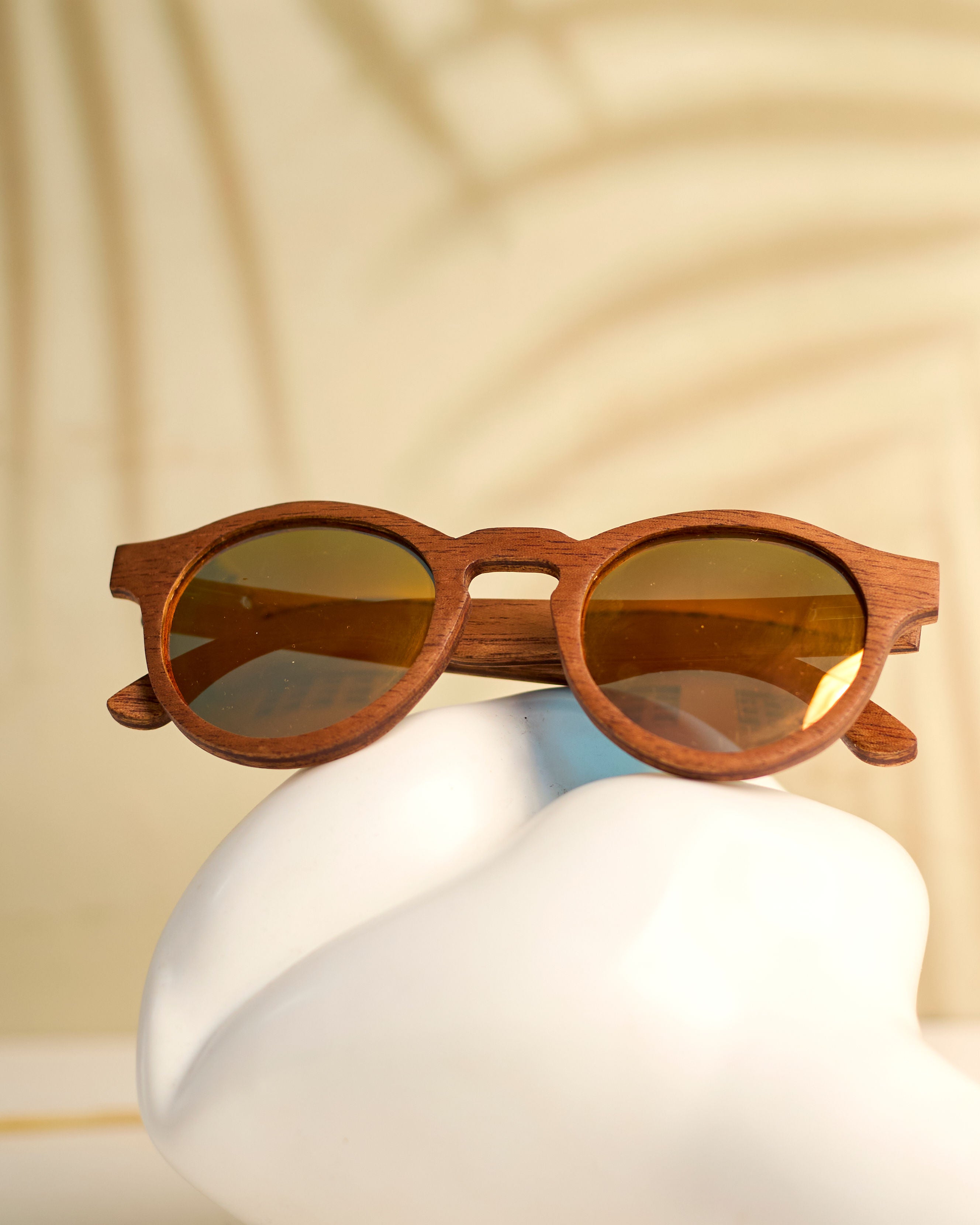 Waridi  Safari Sunglasses- Mahogany Wood