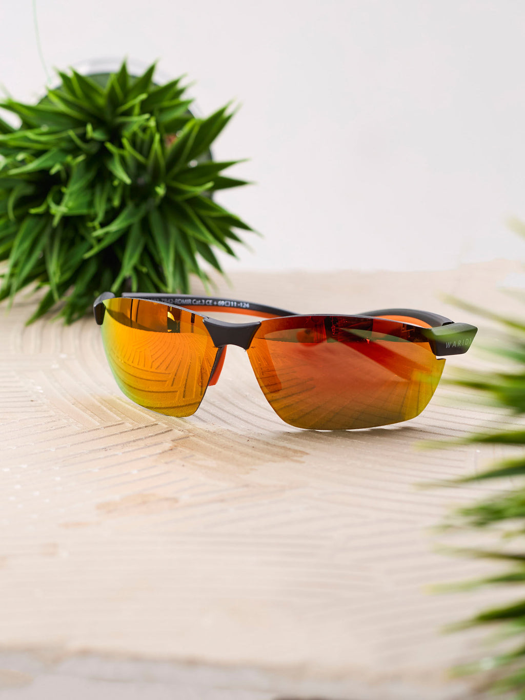 Waridi Sleek Orange Sunglasses