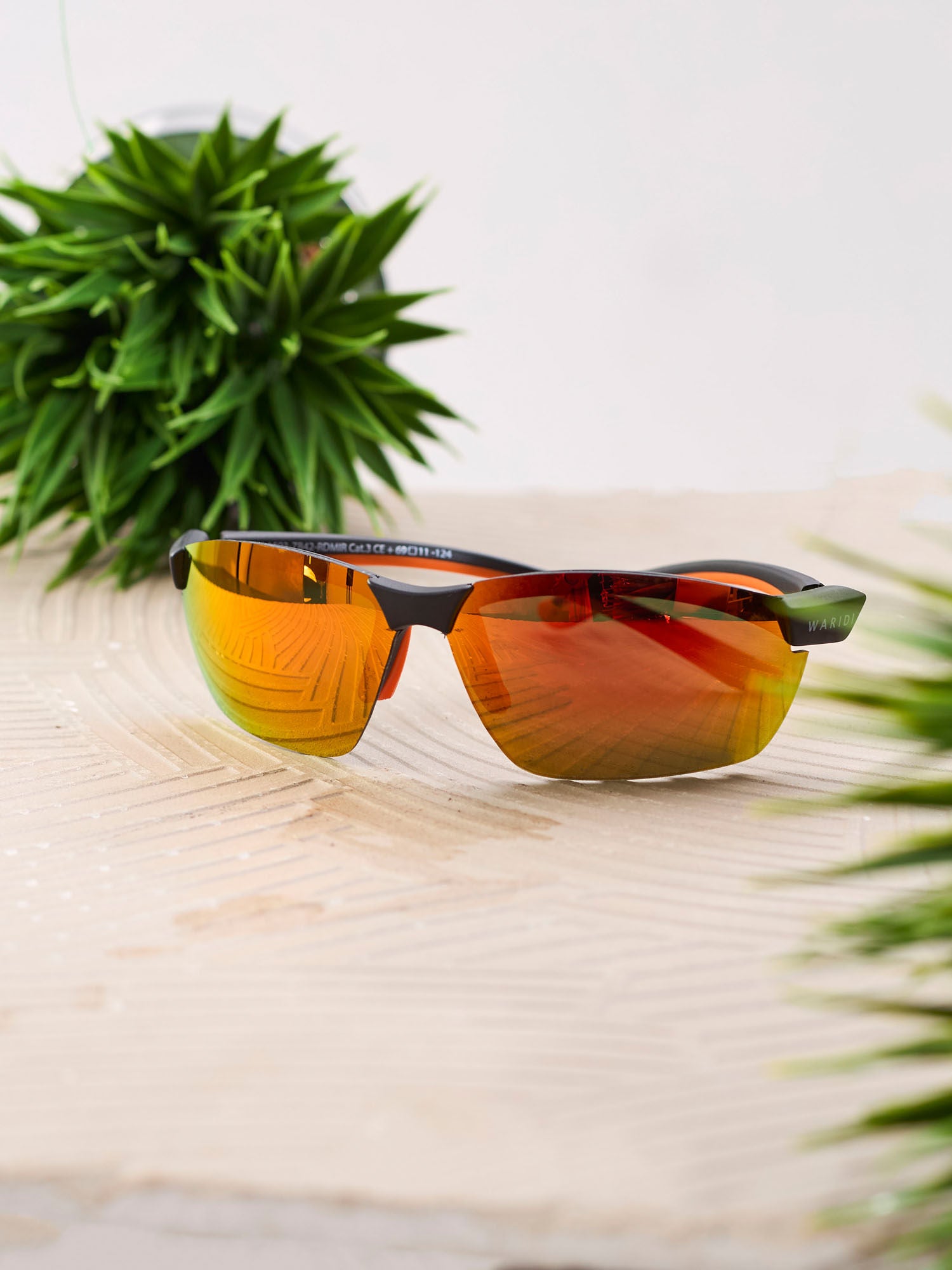 Waridi Sleek Orange Sunglasses