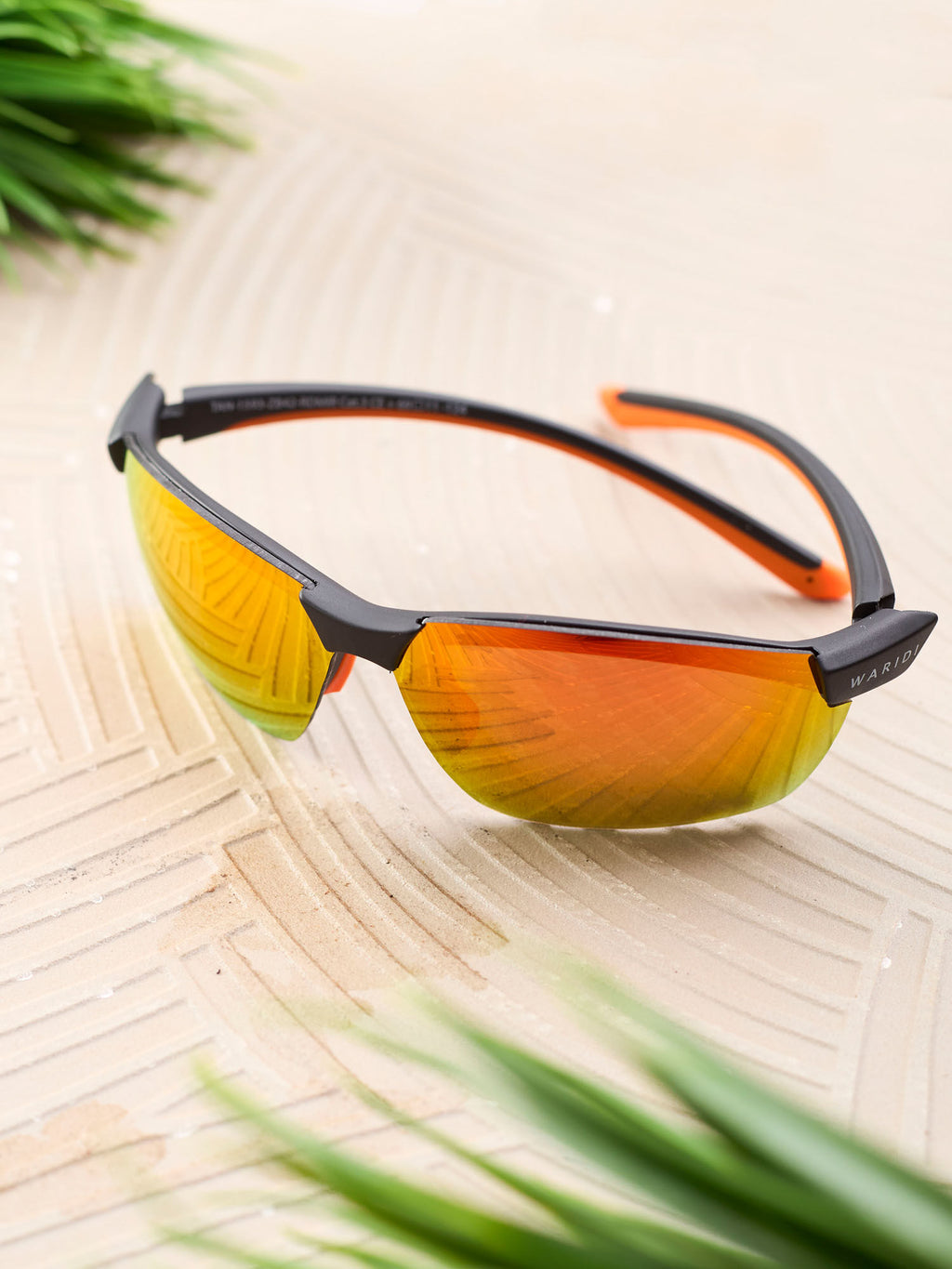 Waridi Sleek Orange Sunglasses