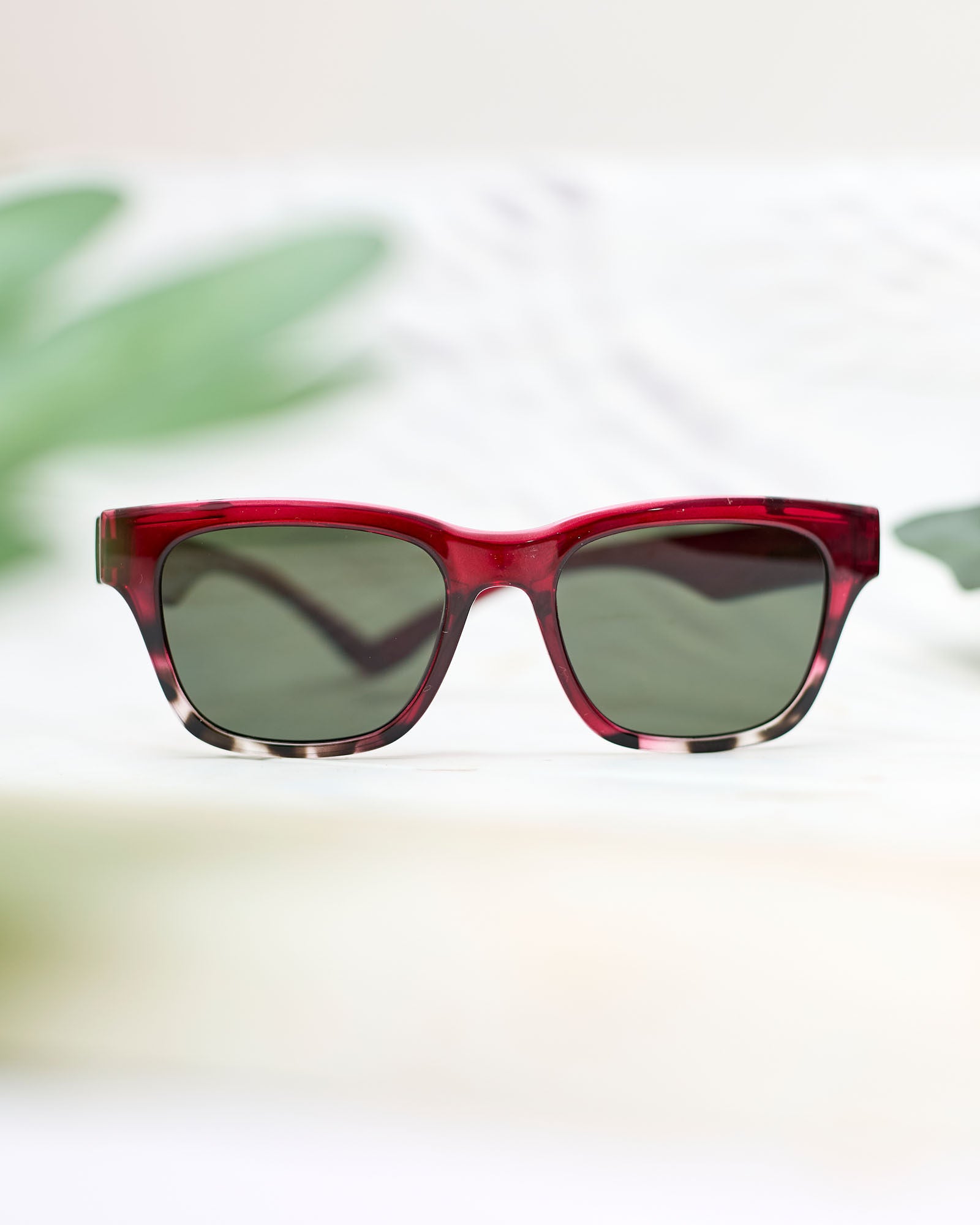 Waridi  Nyasibahari Maroon Sunglasses