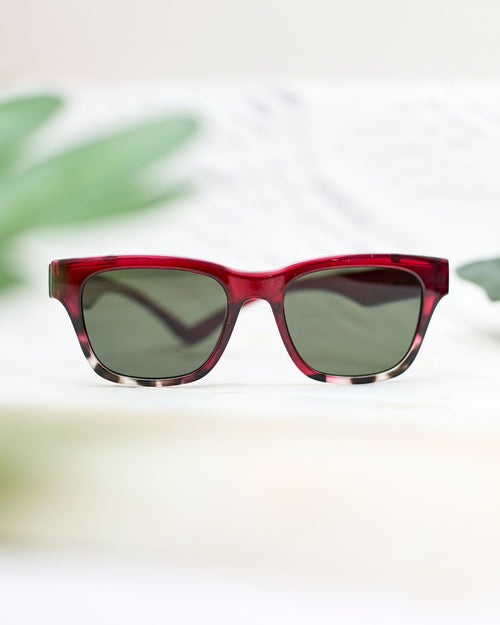 Waridi  Nyasibahari Maroon Sunglasses