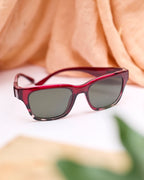 Waridi  Nyasibahari Maroon Sunglasses