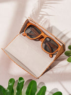 Waridi Bongo Sunglasses- Mahogany wood