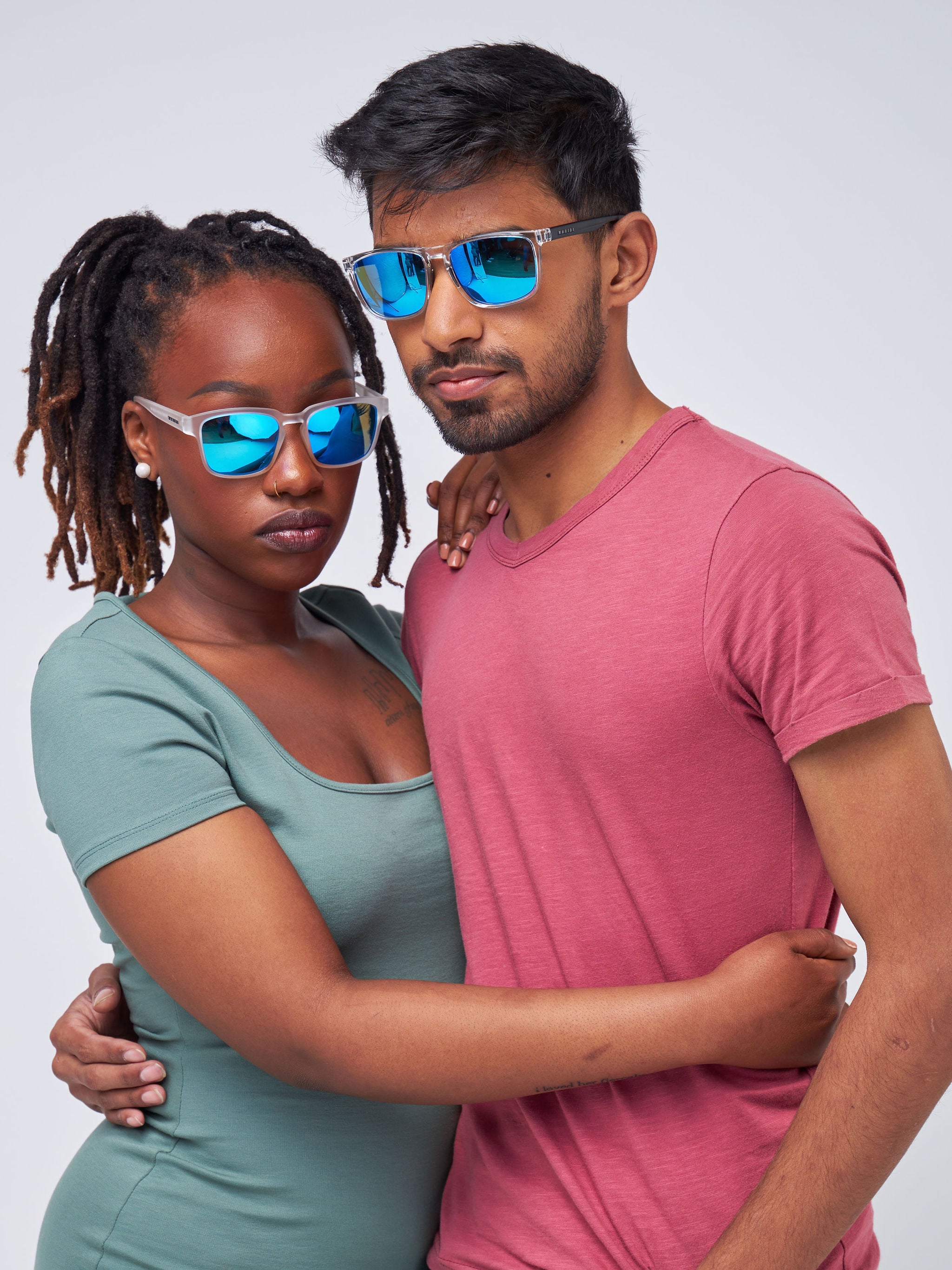 Waridi Eyewear Daisy Unisex Sunglasses - White