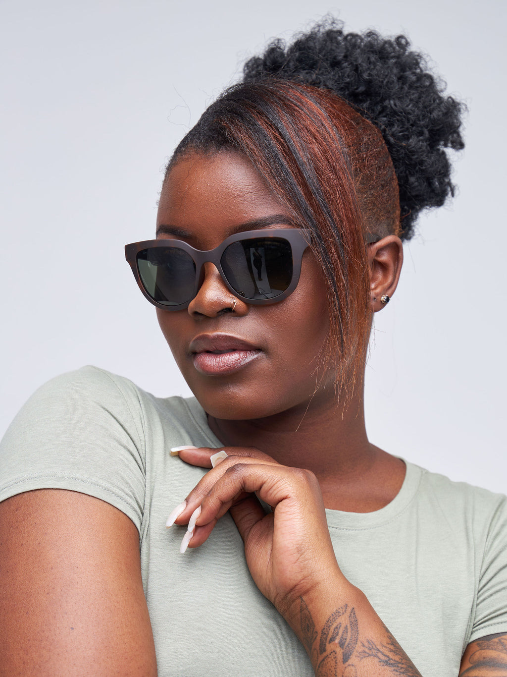 Waridi Eyewear Iris Sunglasses - Matte Brown