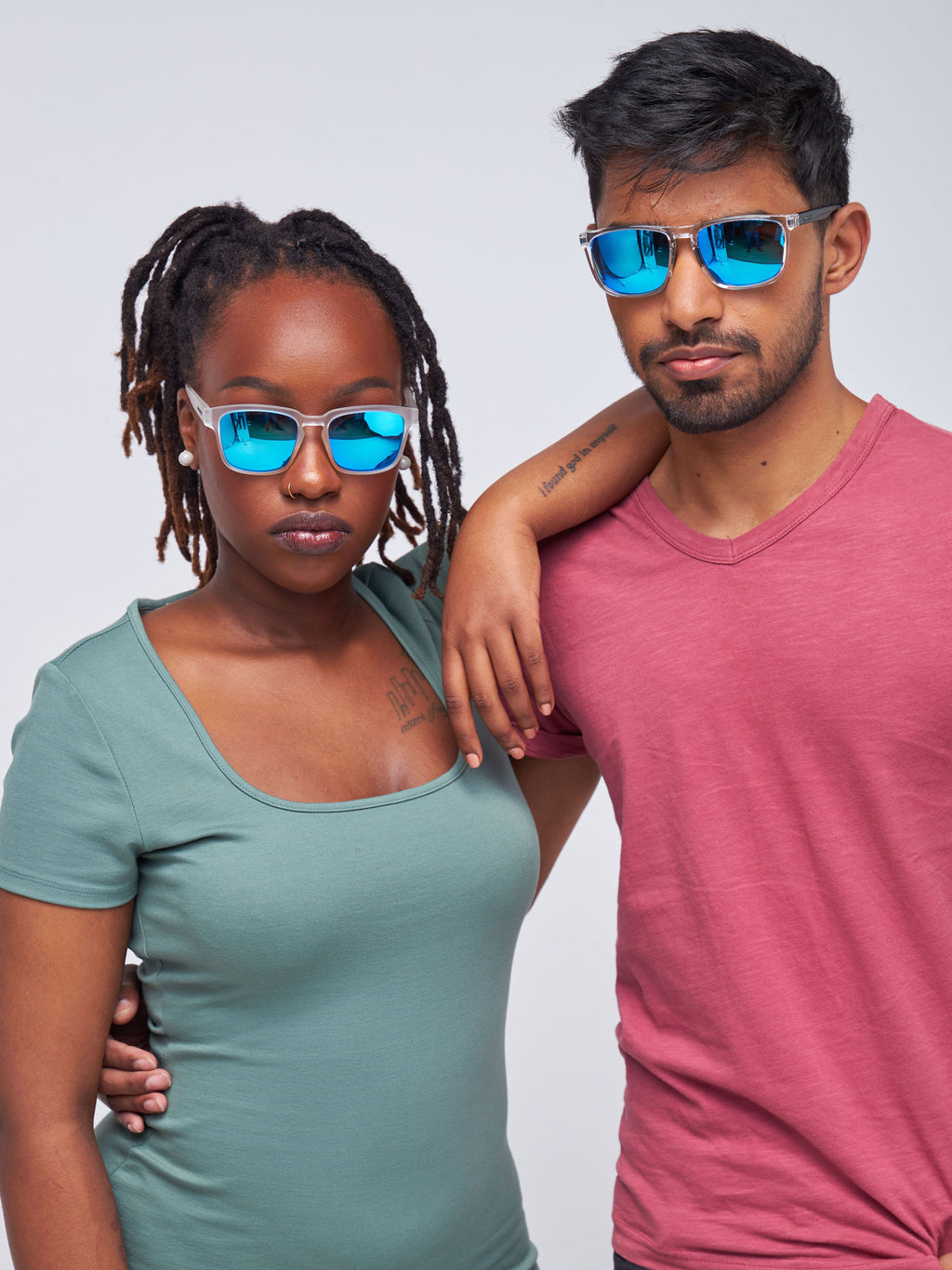 Waridi Eyewear Daisy Unisex Sunglasses - White