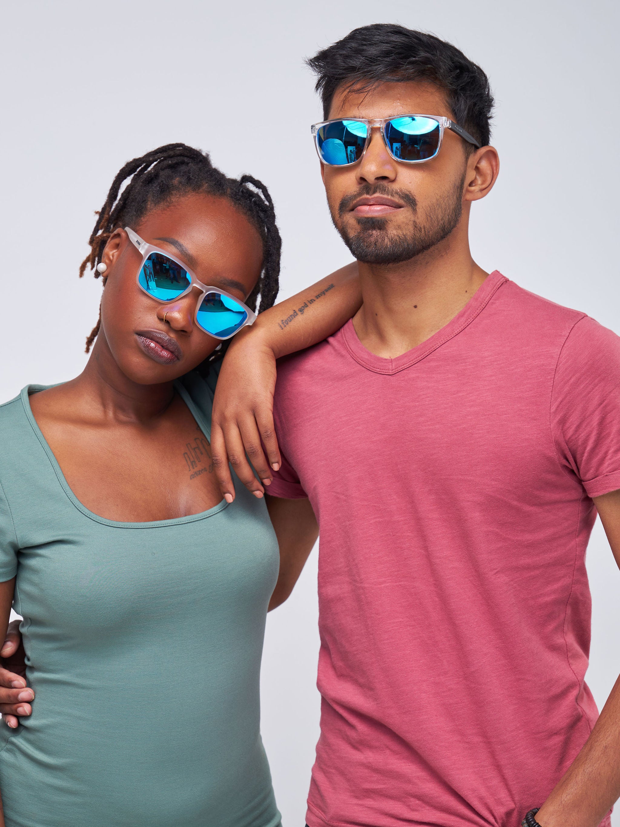 Waridi Eyewear Daisy Unisex Sunglasses - White