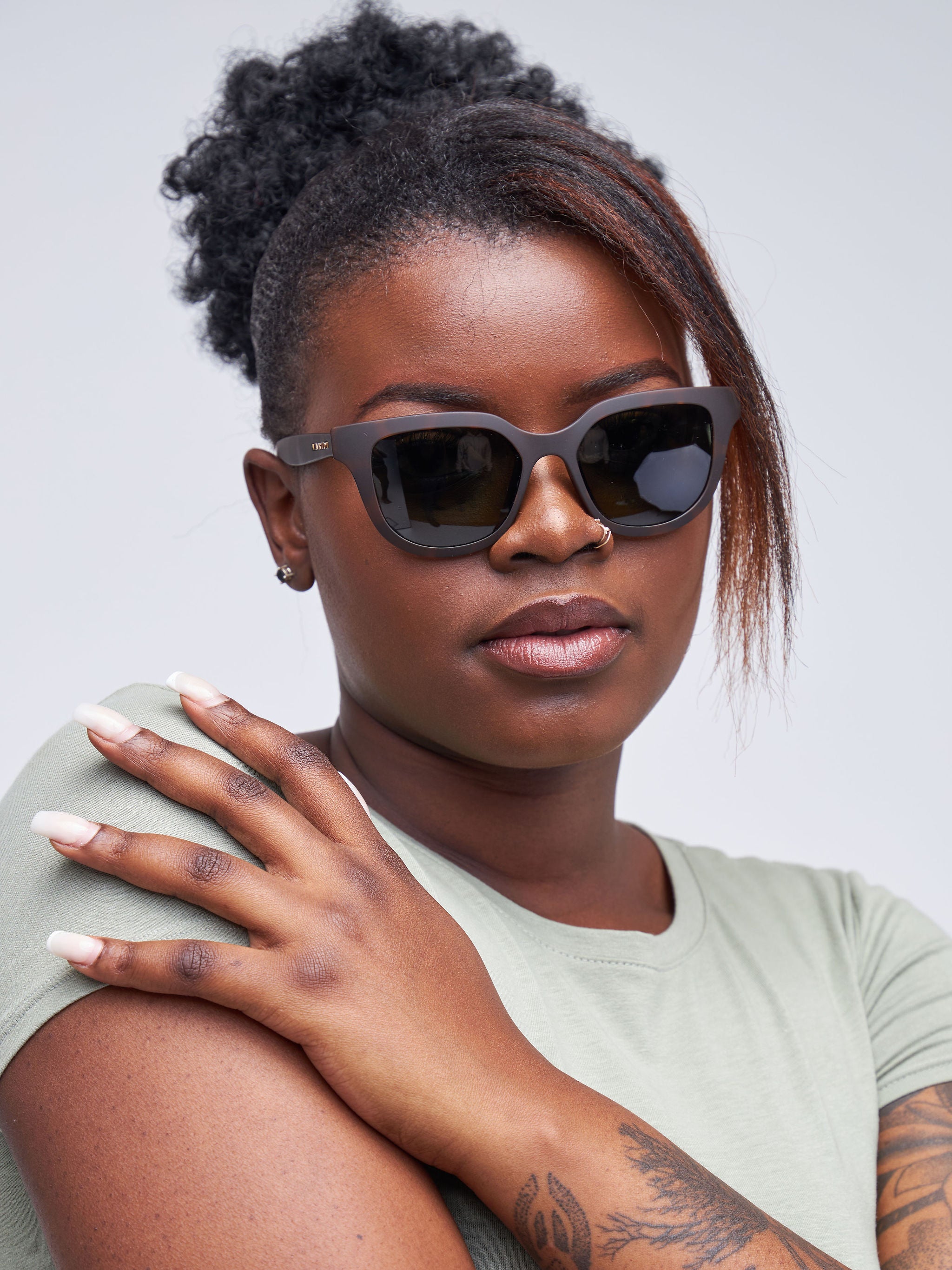 Waridi Eyewear Iris Sunglasses - Matte Brown