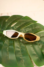 Waridi Almasi cowhorn Sunglasses - Light color